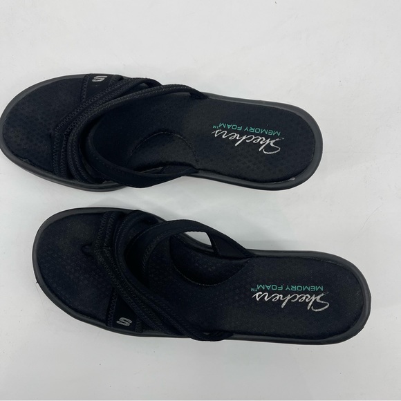 SKECHERS WOMENS PLATFORM MULES. SIZE 9, BLACK, VERY GOOD PREOWNED CONDIT… - Picture 2 of 6